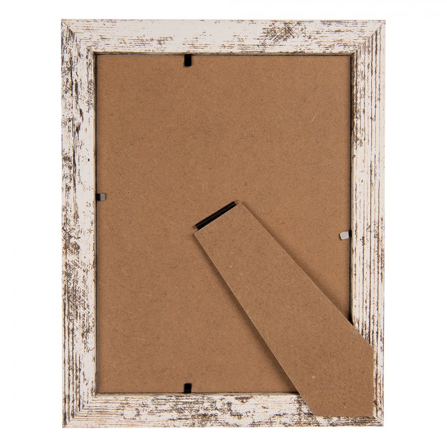 Bílý antik dřevěný fotorámeček Altino - 19*2*24 cm / 15*20 cm Clayre & Eef Bílý antik dřevěný fotorámeček Altino - 19*2*24 cm / 15*20 cm Clayre & Eef