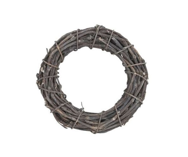 Šedý věnec z vinných větví Branch - Ø 25*7 cm Posiwio