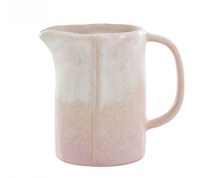 Béžovo-růžový rustikální džbán Valence Dusty Rose - 13*9*12 cm / 500 ml Chic Antique