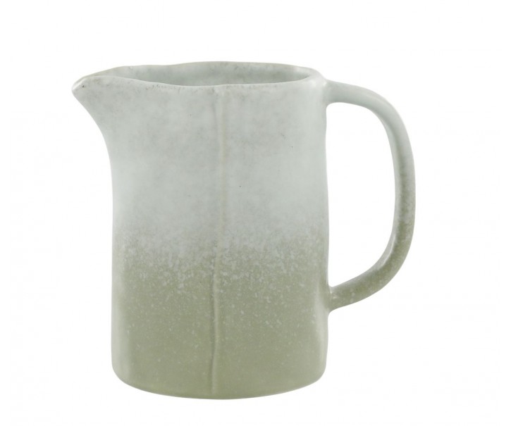 Zelený rustikální džbán Valence Dusty Verte - 13*9*12 cm / 500 ml Chic Antique