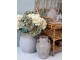 Šedo-béžová antik váza s oušky French Unique L - 34*33*35 cm Chic Antique