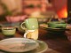 Mechově zelený porcelánový hrnek Chef - 12*9*8 cm / 320 ml HKLIVING