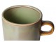 Mechově zelený porcelánový šálek s podšálkem Chef - Ø 8*6,5 cm / 220 ml HKLIVING