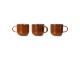 Pomerančově hnědý porcelánový hrnek Chef - 12*9*8 cm / 320 ml HKLIVING