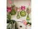 Pastelově růžový skleněný svícen/ váza tulipán Love Tulip - Ø 11*17 cm daan kromhout
