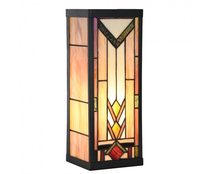 Nástěnná lampa tiffany Yves III - 14*16*40 cm E27/max 1*100W Clayre & Eef