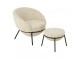 Béžové lounge křeslo s podnožkou Renon - 61*59*76 cm J-Line by Jolipa