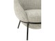 Světle šedé lounge křeslo s podnožkou Renon - 72*75*70 cm J-Line by Jolipa