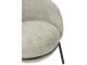Světle šedé lounge křeslo s podnožkou Renon - 72*75*70 cm J-Line by Jolipa
