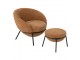 Cihlové lounge křeslo s podnožkou Renon - 72*75*70 cm J-Line by Jolipa