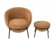 Cihlové lounge křeslo s podnožkou Renon - 72*75*70 cm J-Line by Jolipa