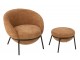 Cihlové lounge křeslo s podnožkou Renon - 72*75*70 cm J-Line by Jolipa