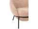 Světle růžové lounge křeslo s podnožkou Renon - 72*75*70 cm J-Line by Jolipa