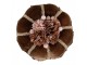 Dekorace hnědý sametový dortík Cake Chocolade - Ø 15*10 cm Clayre & Eef
