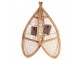 Hnědá antik dekorace sněžnice Snowshoes Vintage - 106*39*8 cm Clayre & Eef