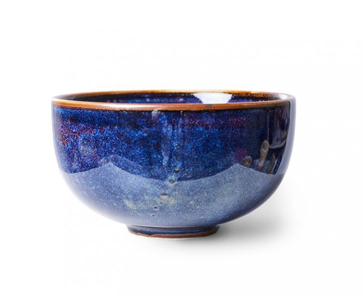 Rustikálně modrá porcelánová miska Chef - Ø 11*6 cm / 260 ml HKLIVING