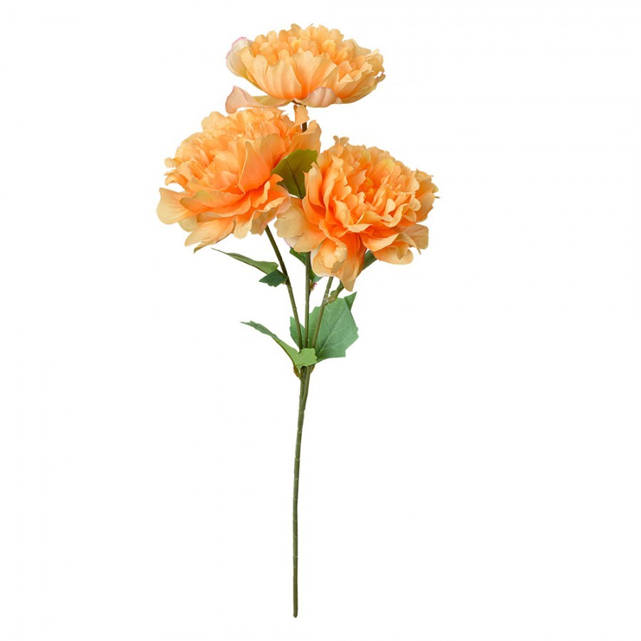 Umělá květina chryzantéma s oranžovými květy - 15*10*61 cm Clayre & Eef Umělá květina chryzantéma s oranžovými květy - 15*10*61 cm Clayre & Eef