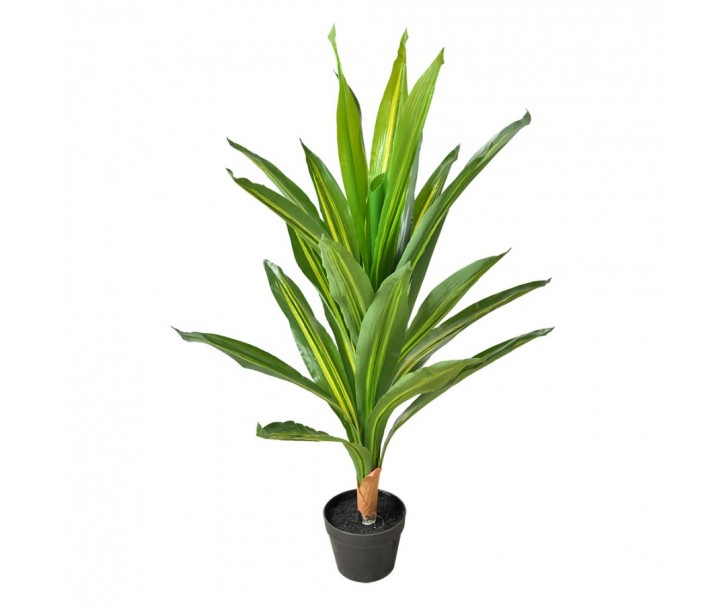 Dekorace umělá rostilina dracena v květináči - 25*25*90 cm Clayre & Eef