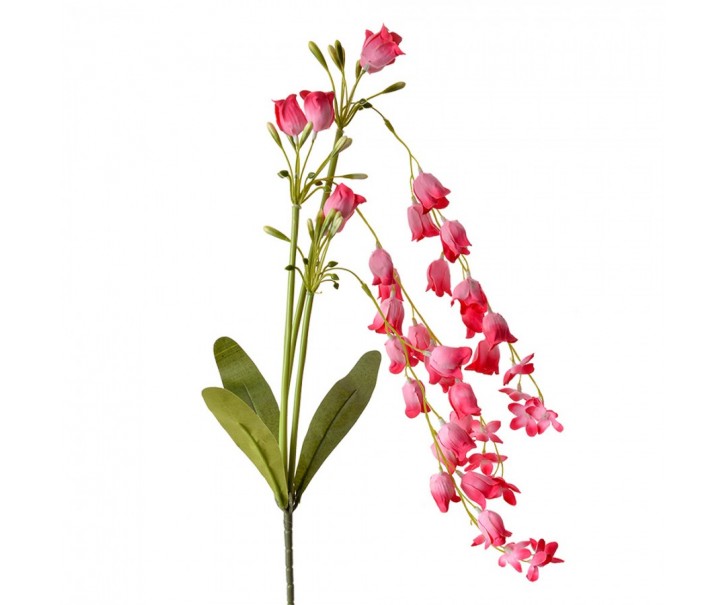 Dekorace růžová umělá květina zvonek Bells Bouquet - 15*6*80 cm Clayre & Eef