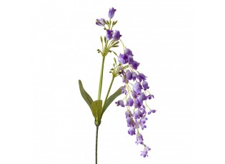 Dekorace fialová umělá květina zvonek Bells Bouquet - 15*6*80 cm