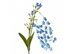 Dekorace modrá umělá květina zvonek Bells Bouquet - 15*6*80 cm
