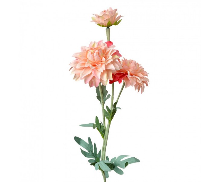 Dekorace umělá květina s růžovými květy - 10*8*75 cm Clayre & Eef