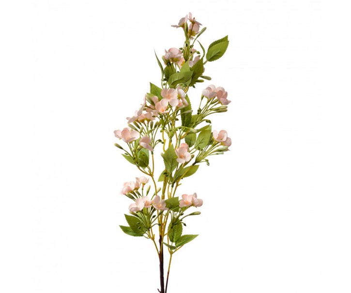 Dekorace umělá větvička s růžovými květy - 8*8*96 cm Clayre & Eef