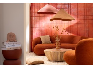 Oranžovozrzavá velká sofa Lounge Snow Poplar - 234*116*73cm