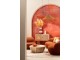 Oranžovozrzavá velká sofa Lounge Snow Poplar - 234*116*73cm J-Line by Jolipa