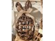 Hnědá proutěná dekorace vajíčko s oušky - 16*16*31 cm Clayre & Eef