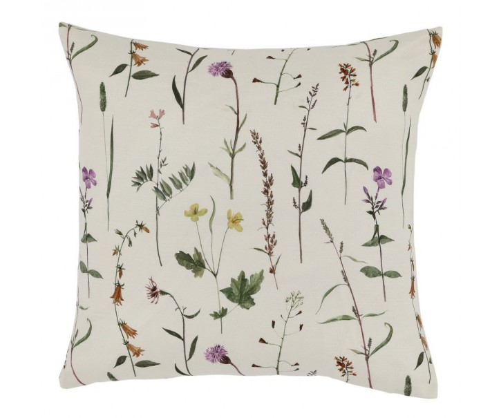 Povlak na polštář s divokými květy Aix Wild Flowers - 45*45 cm Chic Antique