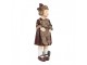 Dekorace figurka holčička s medvídkem a dárečkem - 6*5*15 cm Clayre & Eef