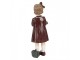 Dekorace figurka holčička s medvídkem a dárečkem - 6*5*15 cm Clayre & Eef