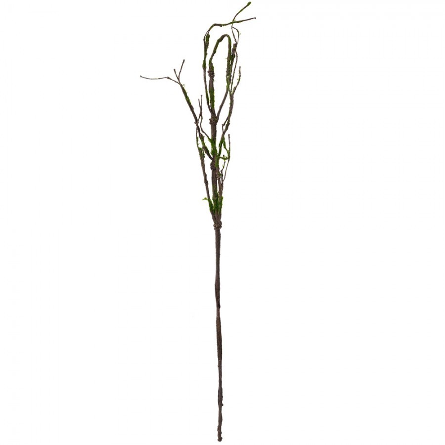 Dekorace hnědá větvička se zeleným mechem - 28*5*130 cm Clayre & Eef Dekorace hnědá větvička se zeleným mechem - 28*5*130 cm Clayre & Eef