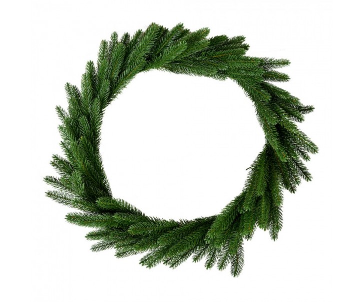 Zelený umělý věnec Christmas Wreath - Ø 65*10 cm Clayre & Eef