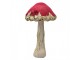 Houba s červeným kloboukem a zlatými detaily Mushroom - Ø 17*29 cm Clayre & Eef