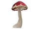 Houba s červeným kloboukem a zlatými detaily Mushroom - Ø 17*29 cm Clayre & Eef
