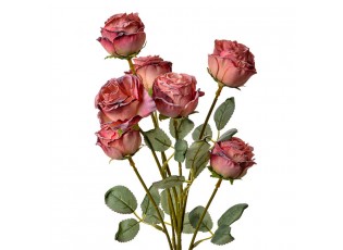 Růžová umělá větvička růže Rose pink - 8*8*55 cm