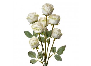 Umělá větvička bílá růže Rose white - 8*8*55 cm
