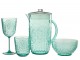 Modrý plastový džbán s víkem Aqua Blue - 20* Ø 13,5*23cm / 2,5L J-Line by Jolipa