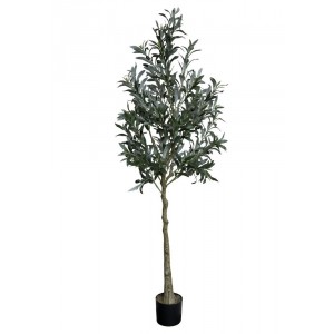Dekorace umělý stromek olivovník s olivami Olea Tree - 15*170 cm