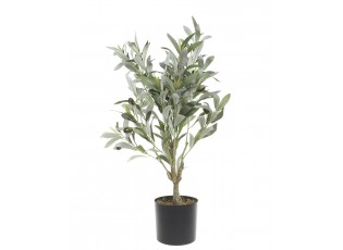 Dekorace umělý stromek olivovník s olivami Olea Tree - Ø 12*73 cm