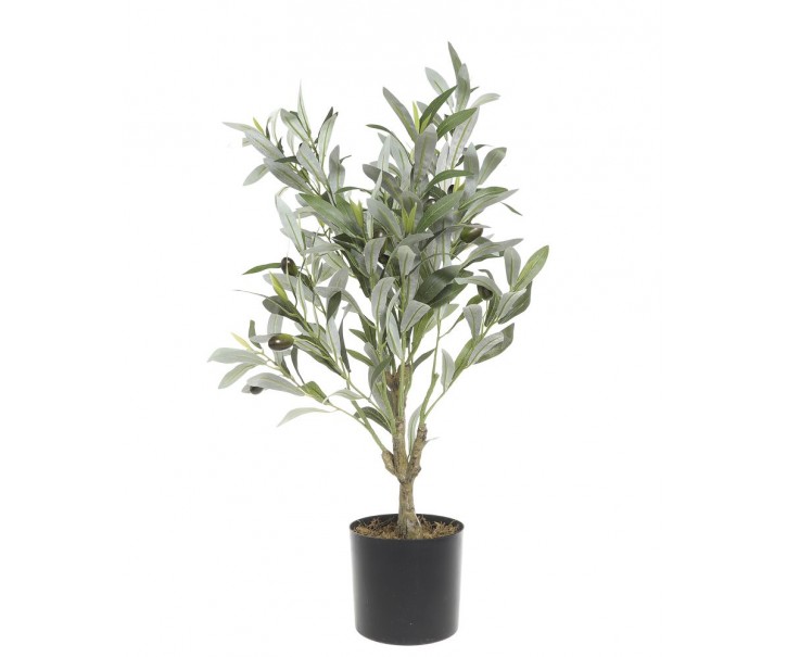 Dekorace umělý stromek olivovník s olivami Olea Tree - Ø 12*73 cm Chic Antique