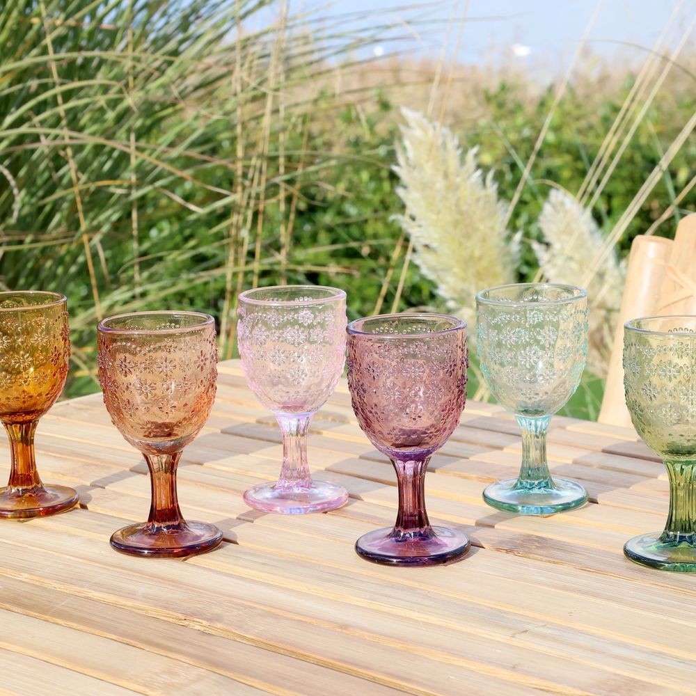 Sada 6ks barevných skleniček na likér Saint-Émilion - Ø5*10cm / 60ml Chic Antique Sada 6ks barevných skleniček na likér Saint-Émilion - Ø5*10cm / 60ml Chic Antique