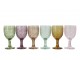 Set 6ks barevných skleniček na víno Saint-Émilion - Ø 7,5*14 cm / 230ml Chic Antique