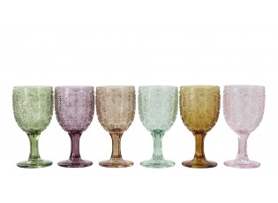 Set 6ks barevných skleniček na víno Saint-Émilion - Ø 7,5*16 cm / 250ml