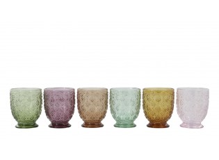 Set 6ks barevných skleniček na vodu Saint-Émilion - Ø 8*10 cm / 250ml