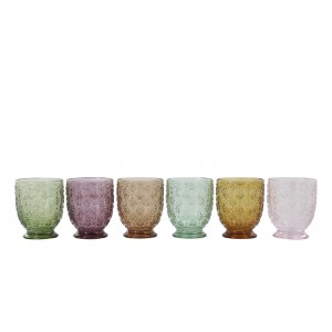 Set 6ks barevných skleniček na víno Saint-Émilion - Ø 7,5*16 cm / 250ml
