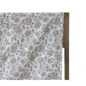 Krémový bavlněný ubrus s květy Aix Wild Flowers - 140*240 cm