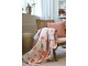 Růžový bavlněný přehoz s květy Aix Quilt Wild Flowers - 130*180 cm Chic Antique